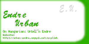 endre urban business card